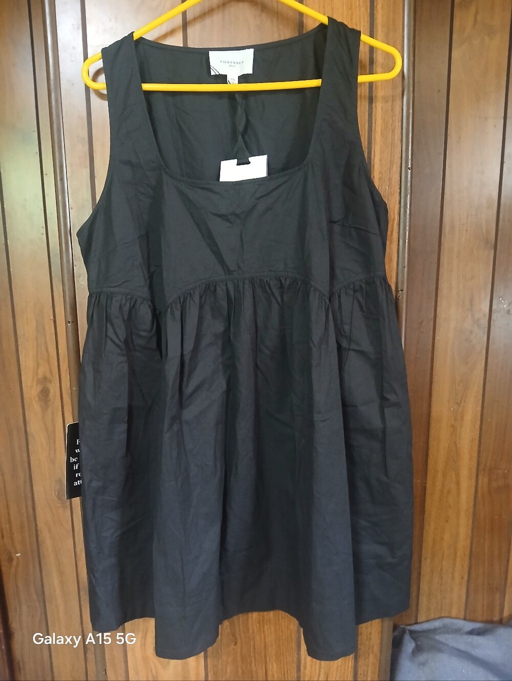 Pomander Place Black Sleeveless Babydoll Dress